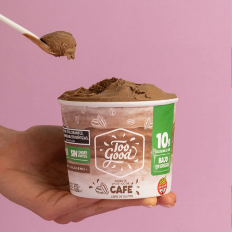 Helado s/ azúcar de café con colageno Too Good - comprar online
