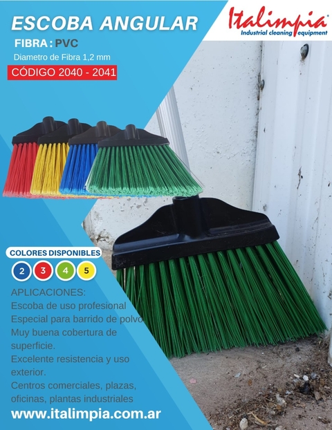 Escoba angular.(2040) Punta plumada. Italimpia