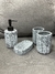 Set de Baño – 4 Piezas en Resina en Gris