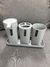 Set de Baño con Bandeja Organizadora — Gris - City Shop