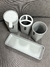 Set de Baño con Bandeja Organizadora — Gris en internet