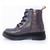 Borcegos Nena Botita Marcel Lyon Con Cordones Cierre Lateral Tornasolado 35 Ar - comprar online
