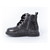 Borcegos Nena Botita Marcel Cardiff Cordones Cierre Lateral Negro Brillo 26 Ar en internet