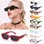 Óculos de sol retrô pequeno retângulo para mulheres, óculos de sol, proteção UV400, óculos, verão, viagens, praia, moda, óculos - comprar online