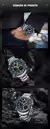 Naviforce men assist topo marca de luxo grande dial relógios do esporte dos hom