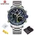 Naviforce men assist topo marca de luxo grande dial relógios do esporte dos hom na internet
