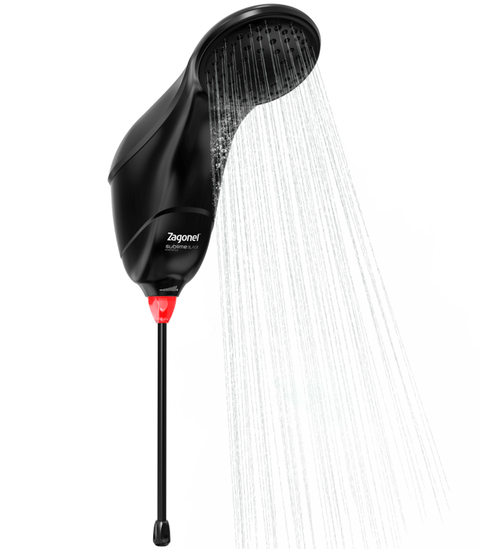 Ducha Chuveiro Elétrico Parede Zagonel Sublime 220V Preto