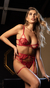 Conjunto con aro. accesorio central y less regulable del tul bordado. (10-2080) - comprar online