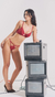 Conjunto Soutien con aro. base de tul y terciopelo. (10-2055) - tienda online