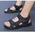 Sandálias masculinas de couro genuíno atualizadas, sapatos de trekking ao ar l - loja online