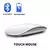 Mouse mágico silencioso sem fio, bluetooth, modo duplo, recarregável, toque fi - Detalhe Certo