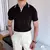 Camisetas polo masculinas de verão - Detalhe Certo