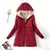 Cardigan com zíper sólido emendado roupas femininas parkas com capuz manga lon na internet