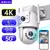 Jooan 4k 8mp hd wifi câmera ptz ao ar livre 5g wifi lente dupla câmeras ip de