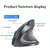 Xiaomi mouse vertical sem fio bluetooth 2.4ghz ergonomia mouses para jogos 1600d - Detalhe Certo