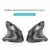 Xiaomi mouse vertical sem fio bluetooth 2.4ghz ergonomia mouses para jogos 1600d