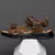 Sandálias masculinas de couro genuíno atualizadas, sapatos de trekking ao ar l