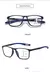 Tr90 óculos de leitura multifocal anti-luz azul, masculino e feminino, progress - Detalhe Certo