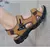 Sandálias masculinas de couro genuíno atualizadas, sapatos de trekking ao ar l - Detalhe Certo