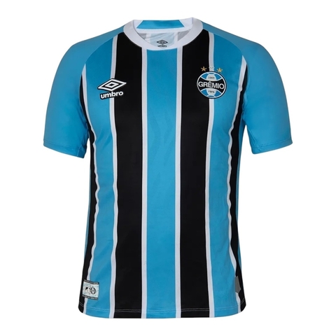 Camisa Grêmio I 25/26 - Torcedor Umbro Masculina - Azul e preta