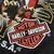 (L) Polera Vintage Harley Davidson 3D Emblem - Moonshine Tshirts
