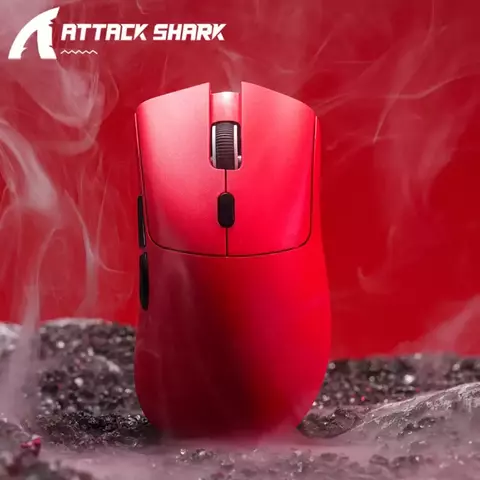 Mouse Gamer Attack Shark R1 – Wireless Tri-Mode, 18.000 DPI, Super Leve e Sensor PAW3311