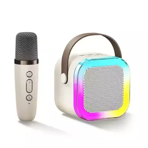 Karaoke Mini K12 Bluetooth Portátil com Microfone Duplo - comprar online