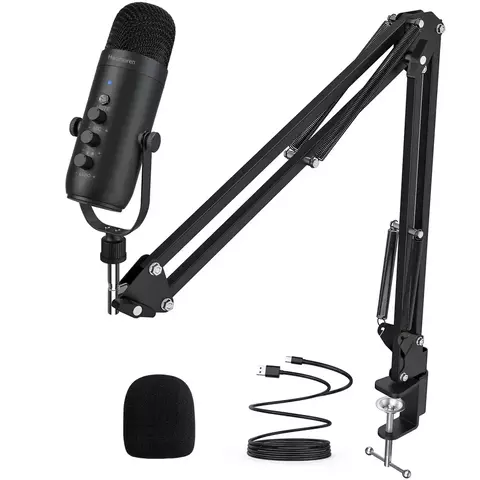 Kit de Microfone Condensador HAOMUREN com Braço Suspenso - comprar online
