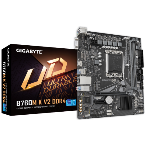 MOTHERBOARD GIGABYTE S1700 B760M K V2 DDR4 BOX M-ATX