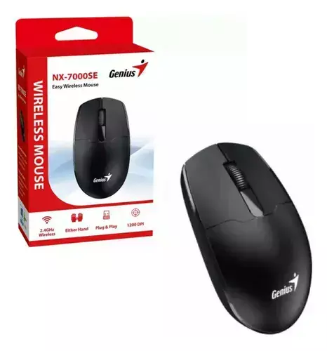 MOUSE GENIUS NX-7000SE BLACK WIRELESS