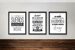 Banner de la categoría  Cuadro decorativo con frase motivacional