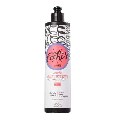 Creme Multifuncional Amo Cachos Griffus 420 ml - comprar online