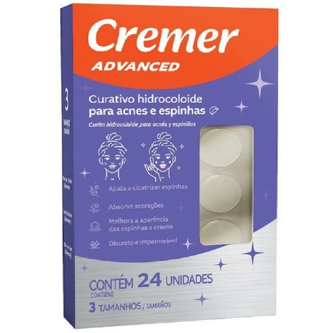 Curativo Hidrocoloide Acnes e Espinhas Advanced 24 UN Cremer