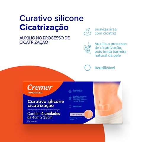 Curativo para Cicatrização Cesárea 4 Unidades Cremer