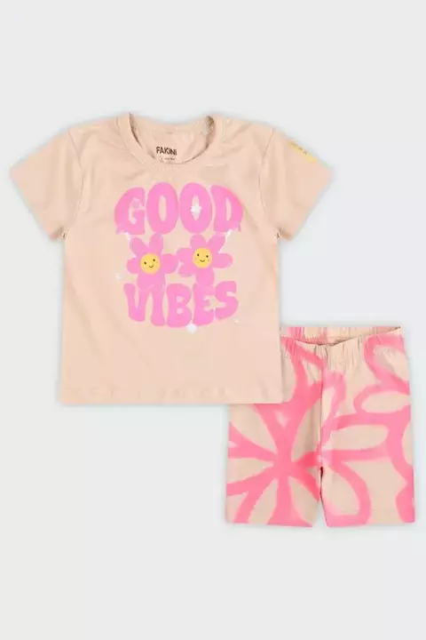 Conjunto Infantil feminino em malha Fakini 102402122 - comprar online