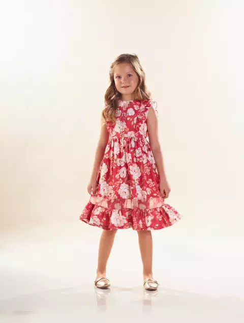 Vestido Kiki Xodó 2100097 Vermelho - comprar online