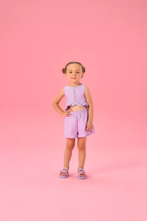 Macaquinho infantil menina Mon Sucré 51133523002 verão - comprar online