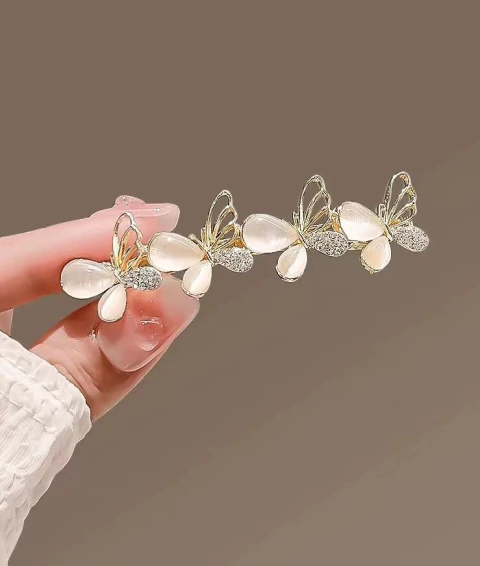 HEBILLA C/PIEDRA OJO GATO PARA PELO