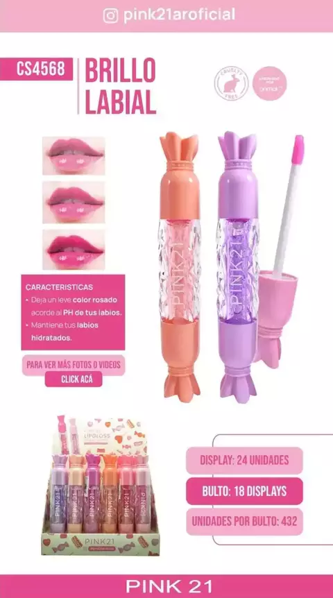 Brillo labial con efecto magico *2 - comprar online