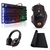 Kit Gamer Teclado Semi-mecânico RGB, Mouse RGB, MousePad LED Preto, Mousepad Mundo, Headphone Fone - comprar online