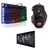 Kit Gamer Teclado Semi-mecânico RGB, Mouse RGB, MousePad LED Preto, Mousepad Mundo, Headphone Fone - loja online