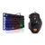 Kit Gamer Teclado Semi-mecânico RGB, Mouse RGB, MousePad LED Preto, Mousepad Mundo, Headphone Fone - loja online