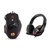 Kit Gamer Teclado Semi-mecânico RGB, Mouse RGB, MousePad LED Preto, Mousepad Mundo, Headphone Fone - loja online