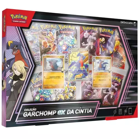 Box Pokémon Coleção Garchomp Ex da Cíntia