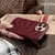 Ins inverno vinho tinto 3d pregas rugas caso de telefone para iphone 12 13 14 15 - comprar online