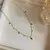 Colar Gota Verde Zircônia em Prata 925 Charme Feminino - DV.A  Acessórios
