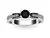 Anel De Prata Zircônia Negra 3,5 Mm 950 - DV.A  Acessórios