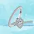 Anel de Noivado em Prata 925 com Zircônia Teardrop
