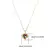 Colar Pingente Coração Cristal Oceano Colorido Luxo Feminino - comprar online