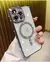 Imagem do Capa Transparente Glitter Diamante para iPhone 11 ao 16 Pro Max